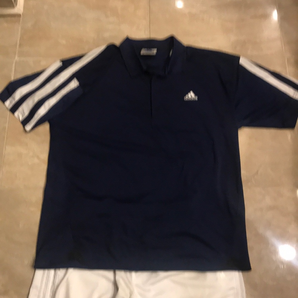 Adidas top & matching all white adidas pants